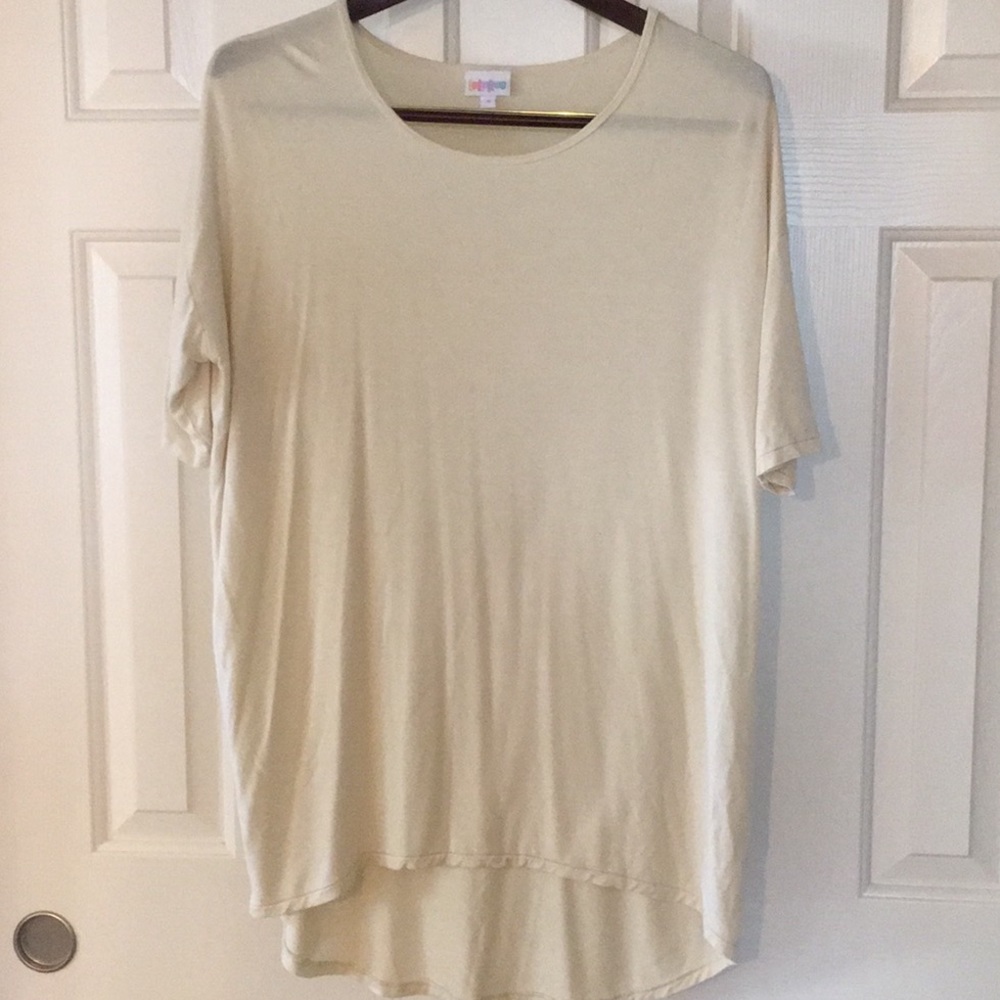 Lularoe cream Irma Tunic, size S